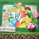 Little Women Birthday Card - Pretty Card - Beth, Jo, Meg and Amy. 