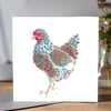 Fleur the Chicken Greeting card 