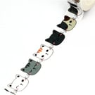 Kitty Cat pattern, Cute kawaii cat face Washi Tape, Decorative Adhesive Tape 10m