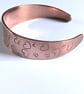 Copper Hand Stamped Hearts Cuff - Image 5