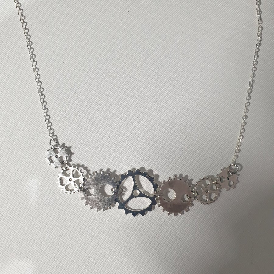 Steampunk Gears Necklace