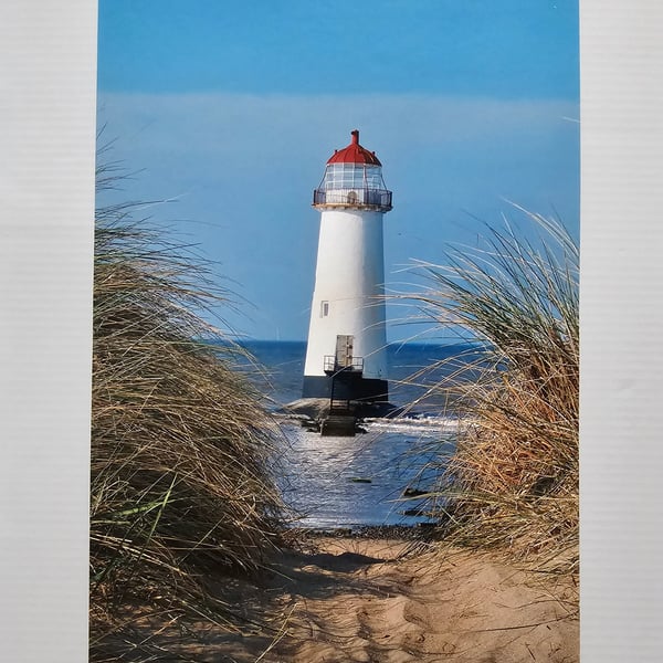 The Point of Ayr Lighthouse at Talacre Large Photo Print Size 30cm x 20cm 