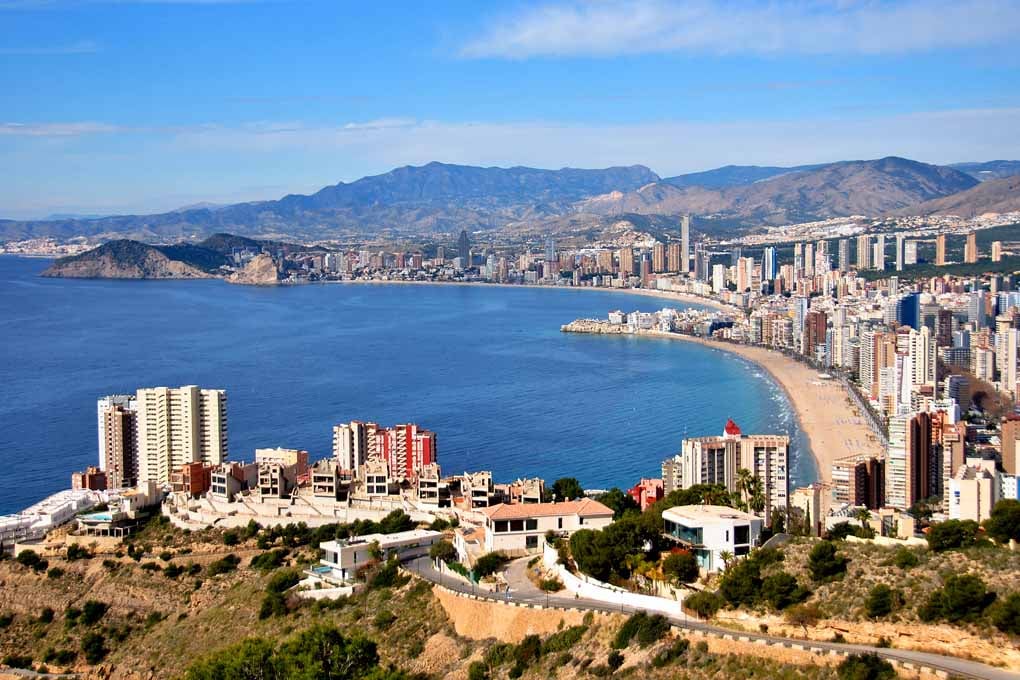 Benidorm Skyline Cityscape Levante Beach Spain Photograph Print
