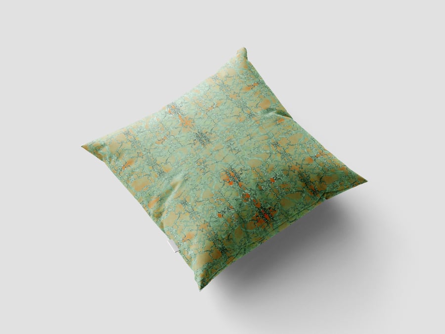 12 or 18 inch Cushion - SAGE OLD LACE - Professionally PRINTED Throw Pillow