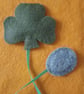 Handmade Felt Shamrock and Ladybird Bookmark - Image 3