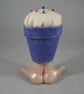 Purple Ceramic Novelty Plant Pot Craft Textiles Sewing Needlework Pin Cushion. - Image 3