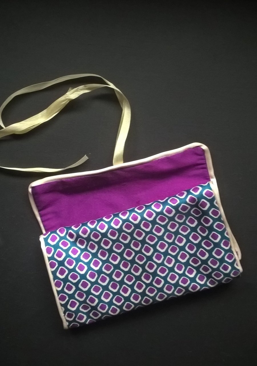 Purple Lobelia Silk Jewellery Wrap