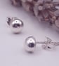 Classic & simple Sterling Silver Stud Earrings  - Image 5