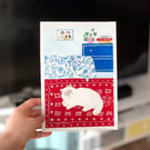 A5 Painted Pet Portrait Personalised Handmade Custom made