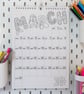 2027 Personalised Colouring Wall Calendar with Journal Prompts - Image 2