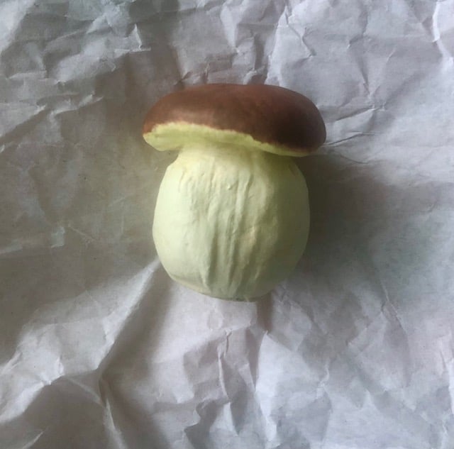 Bolete mushroom sculpture