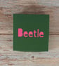 Needle-felt and Embroidery Beetle on a Leaf - Image 4