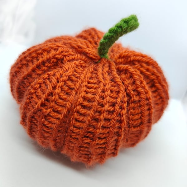 Handknitted orange Decorative Pumpkin