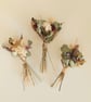 3x Mini Dried Flower Posies