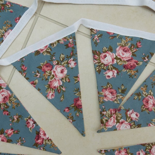 Bunting chintz floral reversible