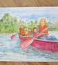 Canoe Adventure together. Watersport. Family. - Image 2