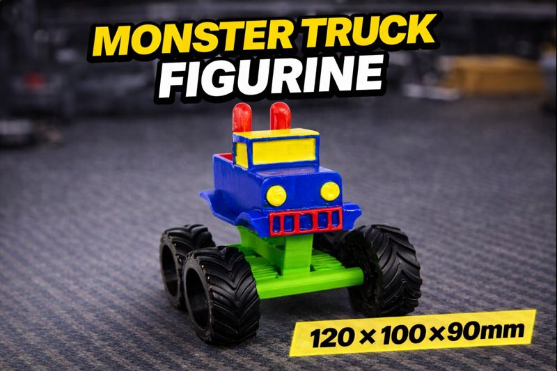 Monster Truck Figurine 120 - 100 - 90mm