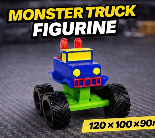 Monster Truck Figurine 120 - 100 - 90mm