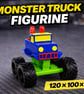 Monster Truck Figurine 120 - 100 - 90mm