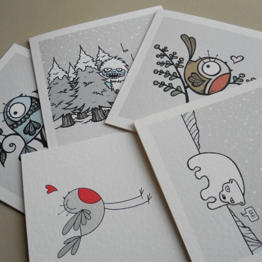 4 festive cards for 6.00!