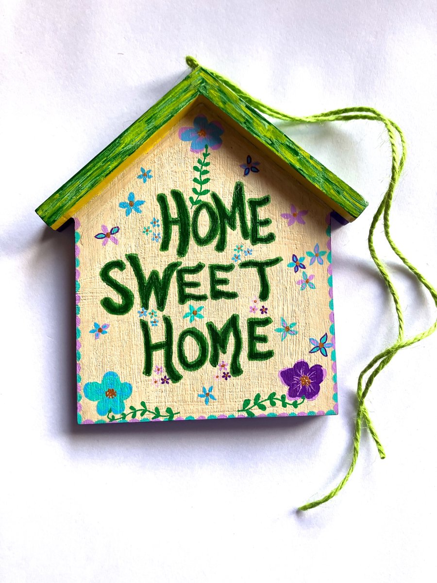 Home sweet home up cycled welcoming gift