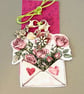 Card with 3 clip on charms, stitch markers  - Image 1