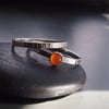 Sterling Silver and Facetted Carnelian Duo