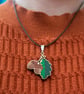 Wooden Acorn Necklace - Hand Painted & Folksy - Image 2