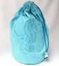 Seahorse Embroidered Project Bag - Image 4