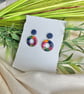 Rich Autumn Polymer Clay Hoop Earrings - Image 8