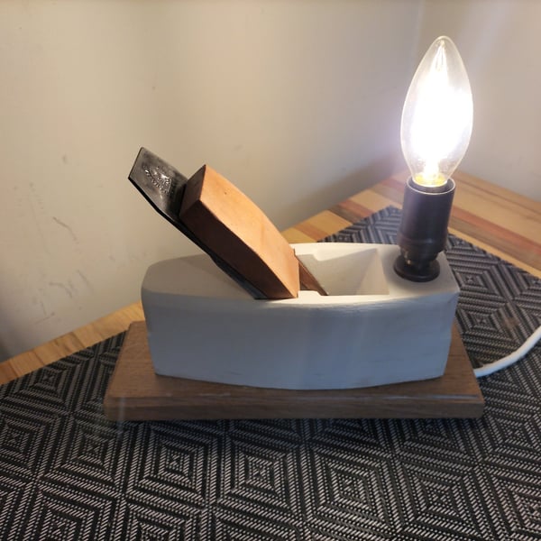 Simple but nice!! Recycled Side or Table Light. Perfect for your man cave!!