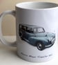 Morris Traveller 1960 (Mid Blue) - 11oz Ceramic Mug for Classic British Car fan - Image 2