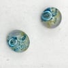 Fused Glass Bubble Stud Earrings