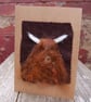 Highland cow greetings card, birthday card, Sympathy card, thank you card - Image 2