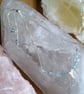 Natural Aquamarine And Freshwater Keshi Pearl Sterling Silver Slider Bracelet - Image 4