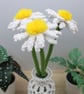 single stem macrame daisy forever flowers