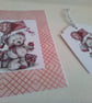 Card and gift tag set. Birthday card. Mothers day card. Ref 447