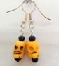 Halloween Bone Skull And Black Bead Earrings, Halloween Earrings, Gift for Her - Image 4