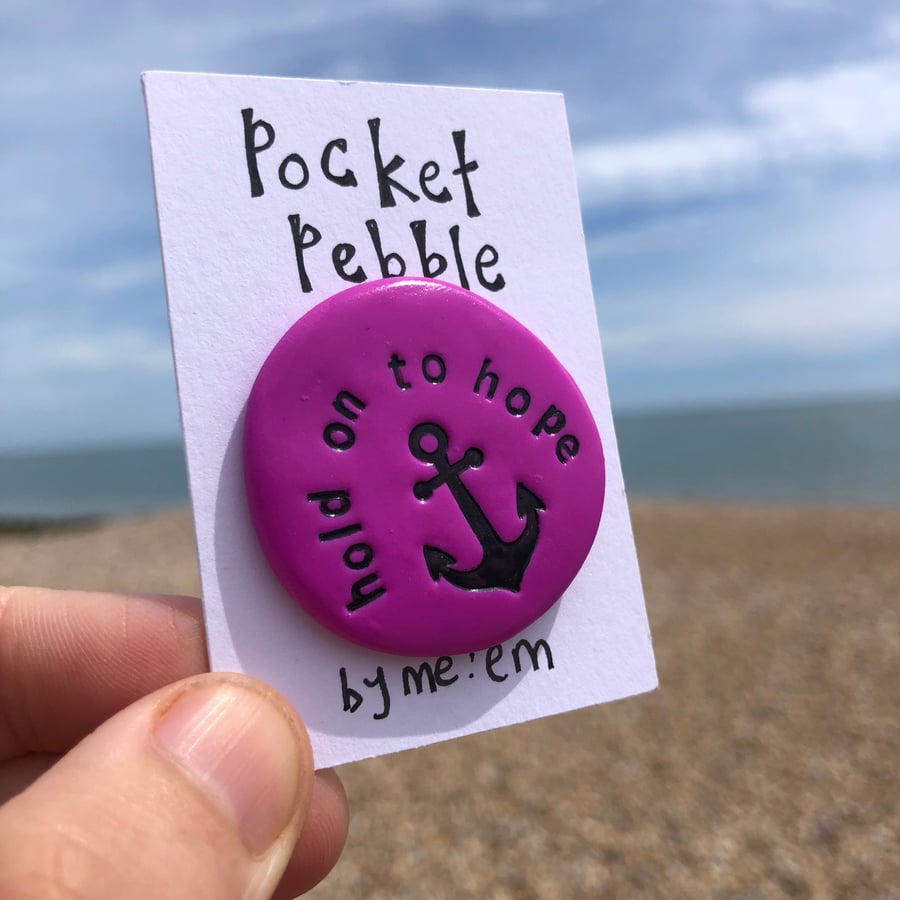 Hold On To Hope Pocket Pebble
