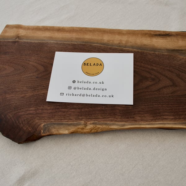 Handmade Walnut Cheese & Charcuterie Board – Live Edge Serving Board