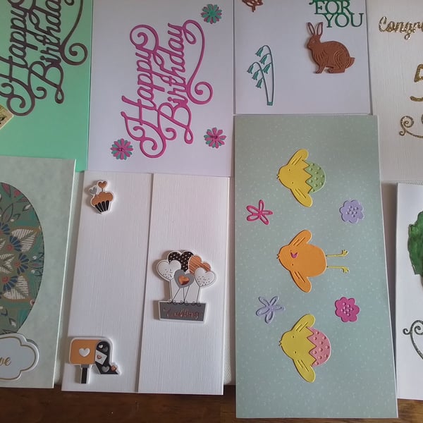 Set of 8 assorted cards. Ref 537. Summer seconds 