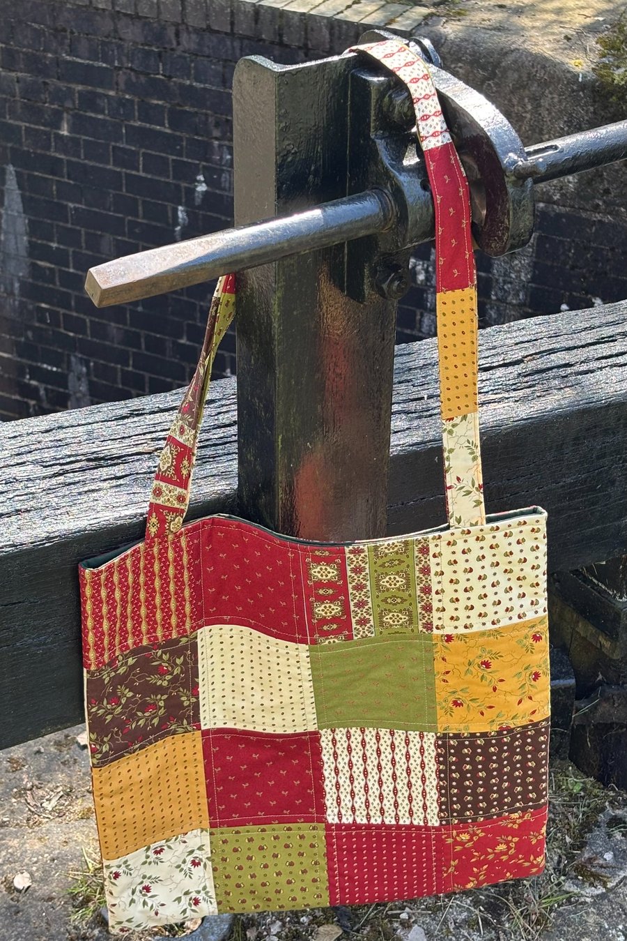  Quilted Tote Bag. Patch Work. 