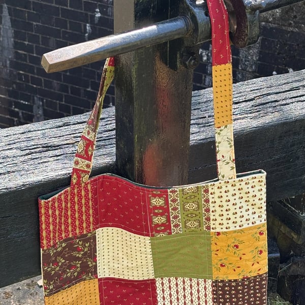  Quilted Tote Bag. Patch Work. 