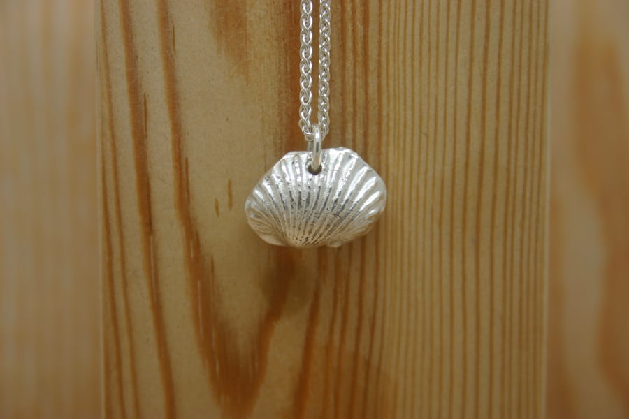 Fine Silver  Sea Shell Necklace