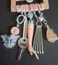 Upcycled Vintage Peach Buckle  Charm Necklace - Image 5