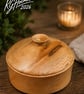 Handturned London plane lidded pot