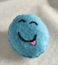 Handmade felt emoji badge