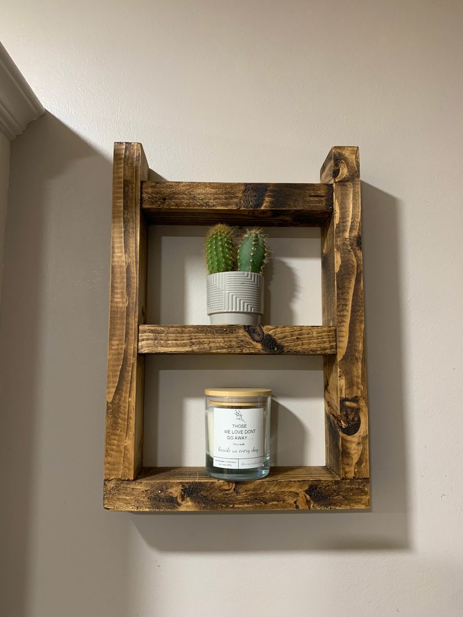 Handmade Rustic Wood Shelf Unit