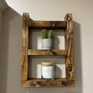 Handmade Rustic Wood Shelf Unit