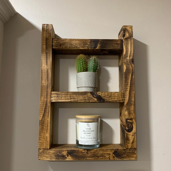 Handmade Rustic Wood Shelf Unit